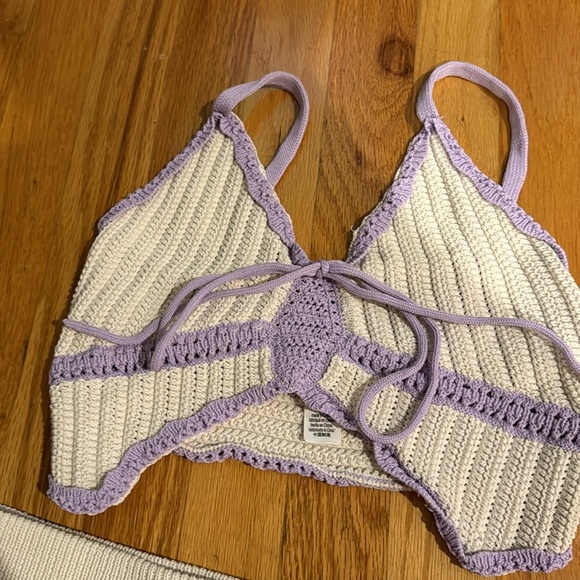 VICTORIAS SECRET• crochet butterfly top and short set - Picture 8 of 8